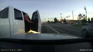 Crazed Female Driver Hits a Car On Purpose – But What She Does Next Is Just INSANE!