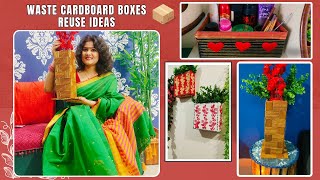 Waste Cardboard Boxes Reuse Ideas | Best Out of Waste | Cardboard Crafts