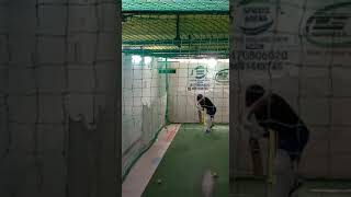 Puneet bisht bhaiya practicing at INDOOR NETS