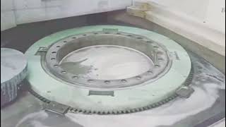 Large remove surface grinder for Roller Bearing  0.001mm flatness #bearing #grinding #manufacturing