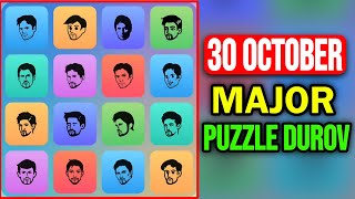 Major Puzzle Durov Today | Major Puzzle Durov 30 October | Solved Major Puzzle Durov Today