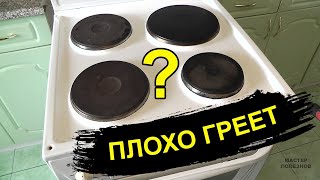 Слабо греет конфорка электроплиты? Проверить конфорку и заменить её сможет каждый