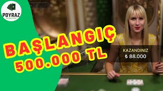 Blackjack Vip Evolotion - Rekor Kazançlar - Başlangıç 500.000 TL ! #blackjack #casino