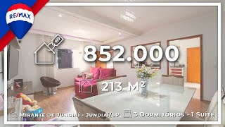 Casa com 3 dormitórios à venda, 213 m² por R$ 852.000,00 - Mirante de Jundiaí - Jundiaí/SP