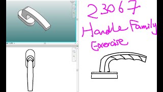 23067 - Revit Window Handle Family Exercise