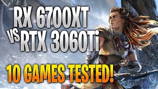 AMD RX 6700 XT vs Nvidia RTX 3060 Ti | 10 Game Benchmark Test and Gameplay