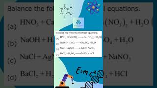 || Questions of Balancing || questions #chemicalequation #balancing #practice #shorts #exercise #do