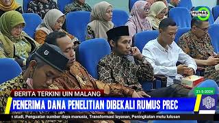 PENERIMA DANA BANTUAN LP2M UIN MALANG DIBEKALI RUMUS PREC