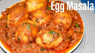 Egg Masala Curry In Tamil | Egg Masala Gravy | முட்டை மசாலா