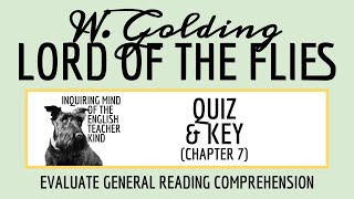 Lord of the Flies Chapter 7 Quiz and Answer Key