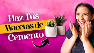 🪴 PREPARAR mezcla para MACETAS de CEMENTO tutorial para principiantes