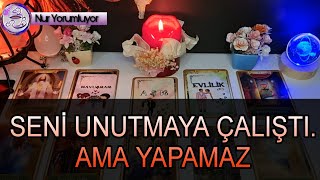 SENDEN VAZGEÇMEYE  UNUTMAYA ÇALIŞTI ❗❗ AMA YAPAMAZ  #tarotfalı #keşfet