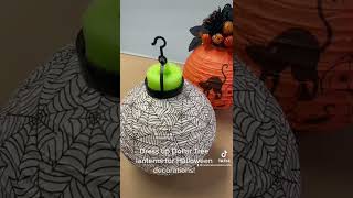 Dress up Dollar Tree Halloween Lanterns for fun decor!