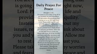 Daily Prayer for Peace || prayer || Karizma Gospel ||