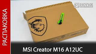 Распаковка ноутбука MSI Creator M16 A12UC-200RU