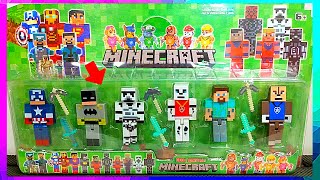 6 Bonecos Minecraft - Review Coleção Minecraft - Importados da China