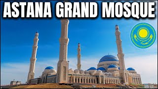 The Wonderful Astana Grand Mosque in Kazakhstan 🇰🇿 The largest mosque in Central Asia (drone view)