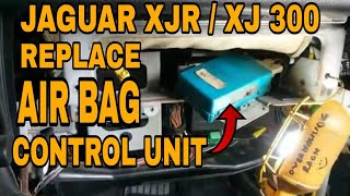 HOW TO REPLACE AIRBAG CONTROL UNIT? JAGUAR XJ 300 / XJR. #AIRBAG #JAGUAR #XJ300