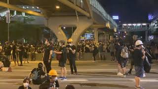 Waning moments of Hong Kong protest, July 1, 2019