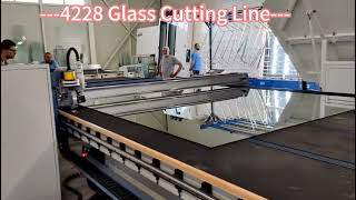 Glasino 4228 Glass Cutting Line with low-E film removal Function