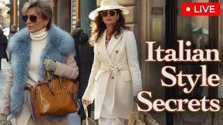 Stylish Stroll through Milan's fashionable neighborhood. How people dress in the fashion capital