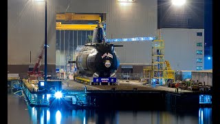 HMS Anson submarine launch