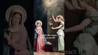 Solemnity of the Annunciation. #christianshorts #catholic #annunciation #blessedvirginmary