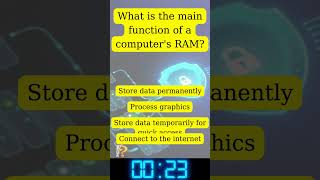 What is the main function of a computer's RAM?