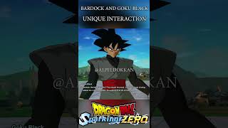 BARDOCK AND GOKU BLACK INTERACTION IN SPARKING ZERO #dragonball #dbz #goku #sparkingzero #shorts