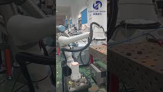 LanLyn U-welder Co-robot CO2 welding machine test机器人二保焊 #welding #CO2welding #CO2robotwelding