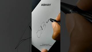 Abhay name signature style #signature #signoartist #asignature