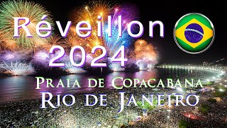 Réveillon 2024, Queima de Fogos na Praia de Copacabana Rio de Janeiro