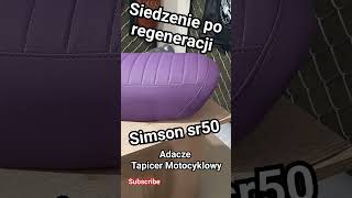 Siedzenie Simson sr50 po renowacji tapicerki