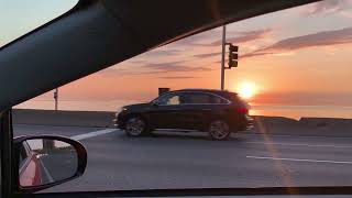 Lake shore drive Chicago morning sun rise