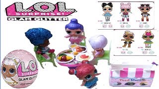 New LOL SURPRISE GLAM GLITTER BIG SISTER & her new Restaurant