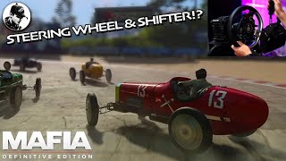 The Race in the Mafia Remake with Steering wheel and Shifter!? |  Mafia Definitive Edition