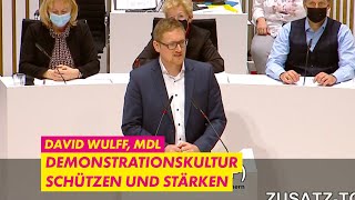 Demonstrationskultur schützen&stärken | David Wulff, MdL FDP-Fraktion | Drucksache 8/160 Landtag MV