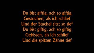 Rammstein - Giftig (Lyrics)