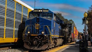 NS October Wednesday Railfanning at Spartanburg with Norfolk & Western heritage unit 10/30/24