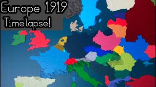 Europe 1919 Timelapse ROBLOX Nation Rising Simulator