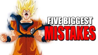 The 5 BIGGEST MISTAKES Made In Dragon Ball Z