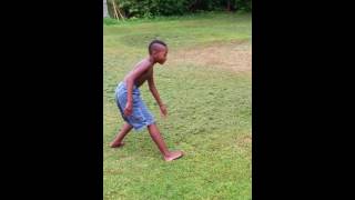 Cameron Townsley first time doing back handspring. Age 10.  2016