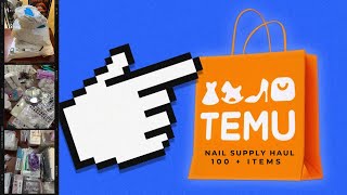 HUGE Temu Nail Supply Haul 💅🏽 Nail Charm's | Nail Foil's | Nail Sticker's |  Nail Supplies & More