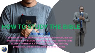 Bible Study : How to study the BIBLE part 2