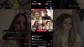 Rajab but live in TikTok with rakhi Sawant and Jarry  //big big host match in TikTok Rajab but#live