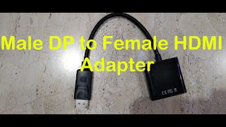 Male DP to Female HDMI Adapter #desktop #laptop #PCfan #Gamers #PCgames #Motherboard #adapter #pc