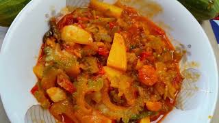 korola recipe.চিংড়ি মাছ দিয়ে মজাদার অন্যরকম করলা তরকারি রেসিপি। Prawn korola recipe.