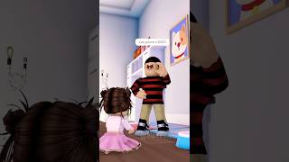 Toddler makes baby sleep in the dog bed .. #roblox #livetopia