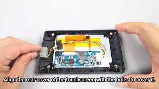 How to install the touch screen ribbon cables ?