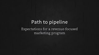 How long does it take to generate marketing-sourced pipeline?